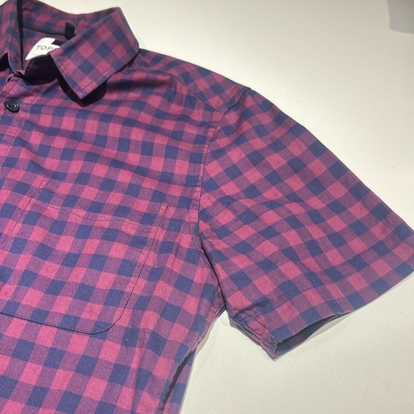Men’s small Topman button up short sleeve shirt - Picture 3 of 3